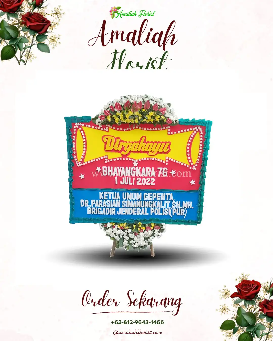 Papan Bunga HUT Ulang Tahun Saipar Dolok Hole